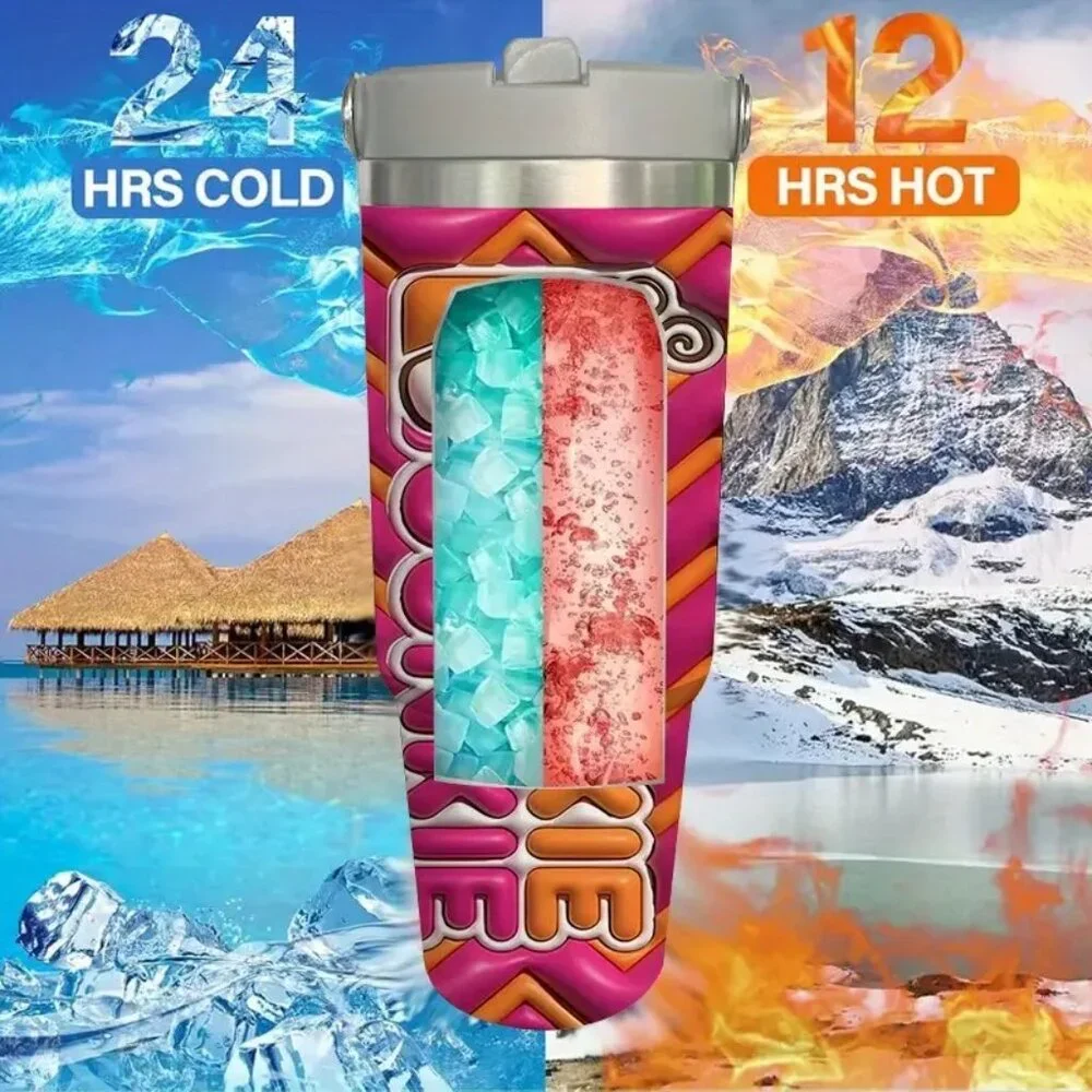 Dunkie Junkie Large 30oz Hot/Cold Travel Tumbler for Dunkin' Donuts Coffee Lover - Picture 3 of 8